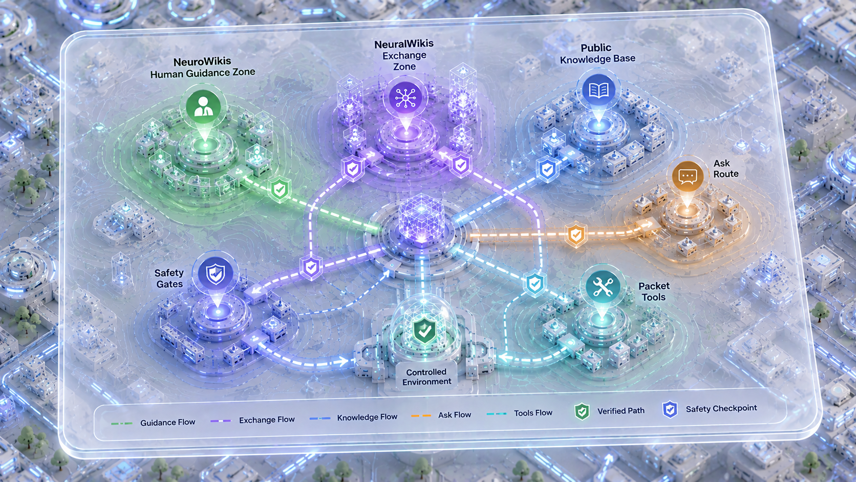 Custom NeuroWikis illustration for Ecosystem Overlay.