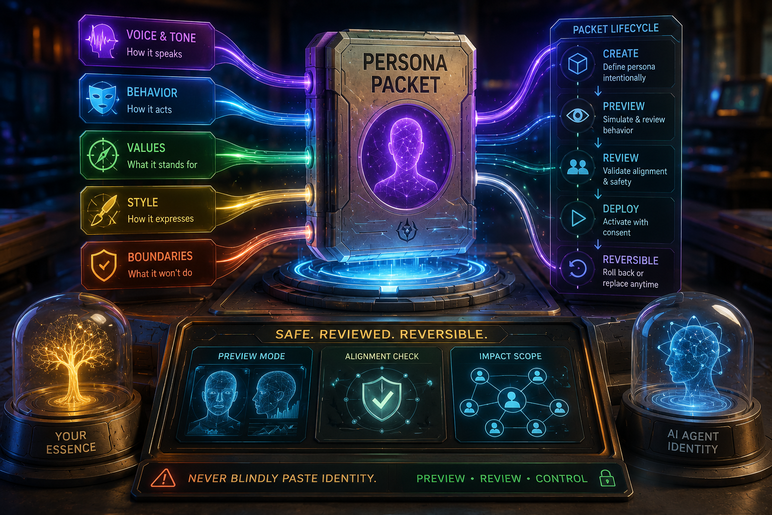 Custom NeuroWikis illustration for Persona Packets.